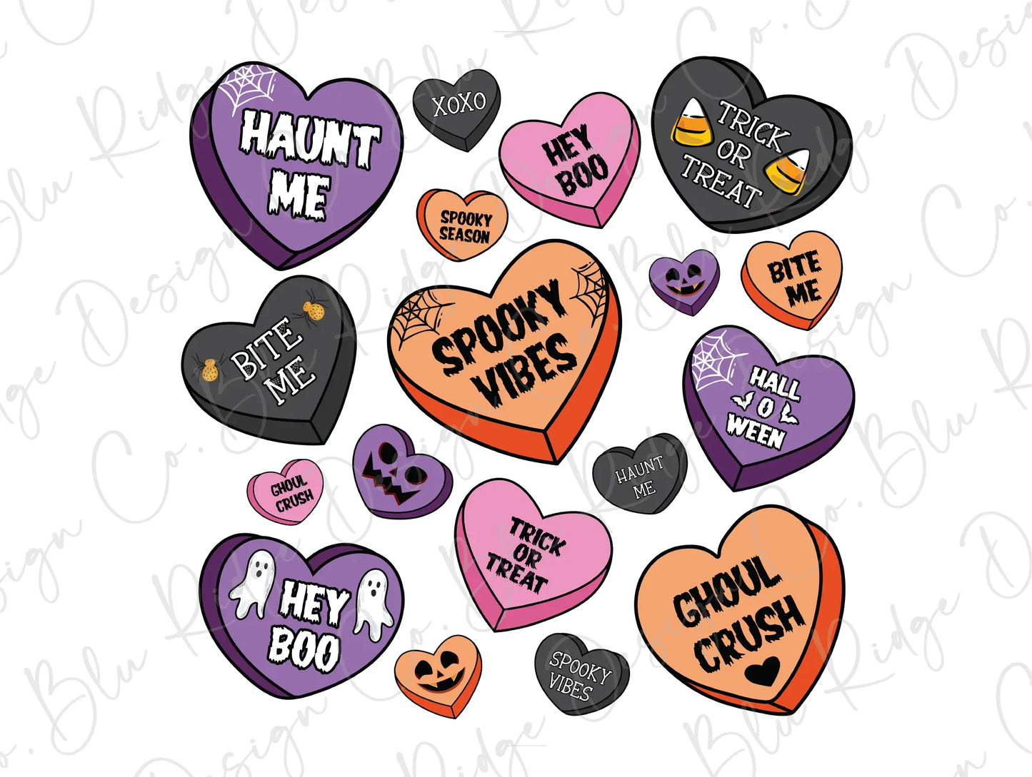 a bunch of heart shaped stickers on a white background