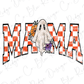 the word mama with a ghost and flowers on it