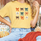 Fall Bow Collage Graphic T-Shirt