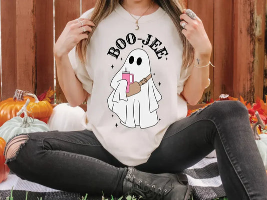 Boo-Jee Halloween Ghost Graphic T-Shirt