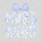 a floral pattern with the words "MUSTangs" written in a decorative font.