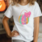 Pastel Faux Glitter Jack O Lantern Pumpkin Bucket Bow Graphic T-Shirt