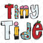 Tiny Tide School Spirit School Themed Letters Graphic T-Shirt
