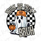 Trick or Treat Bruh Halloween Graphic T-Shirt