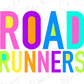the text "ROAD RUNNERS" in a colorful, stylized font.