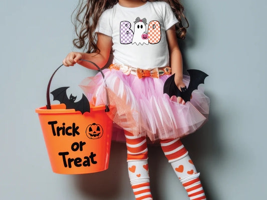 Halloween Boo Girl Ghost Graphic T-Shirt