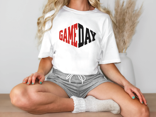 Red/Black Gameday Graphic T-Shirt