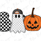 Halloween Boo Ghost Pumpkin Graphic T-Shirt