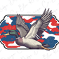 Patriotic Camo Mallard Duck Graphic T-Shirt