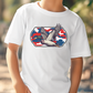 Patriotic Camo Mallard Duck Graphic T-Shirt