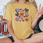 Halloween Candy Hearts Spooky Season Graphic T-Shirt