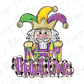 Mardi Gras Watercolor Nutcracker Graphic T-Shirt