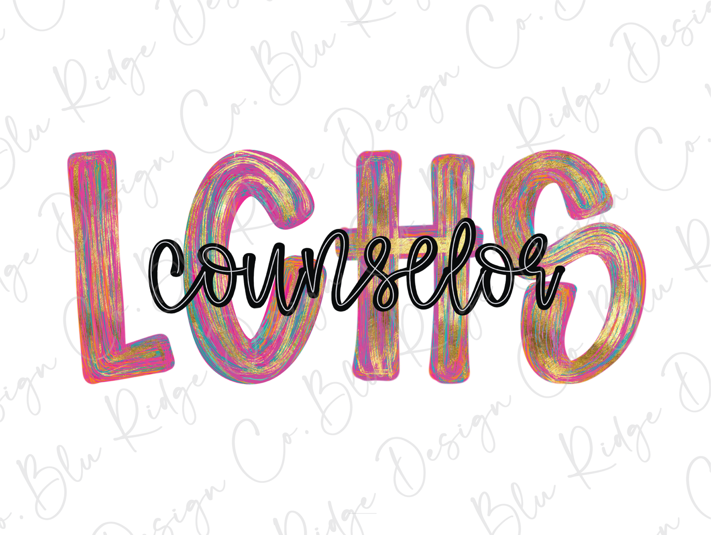 LCHS Colorful Streak Occupation Graphic T-Shirt