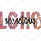 LCHS Colorful Streak Occupation Graphic T-Shirt