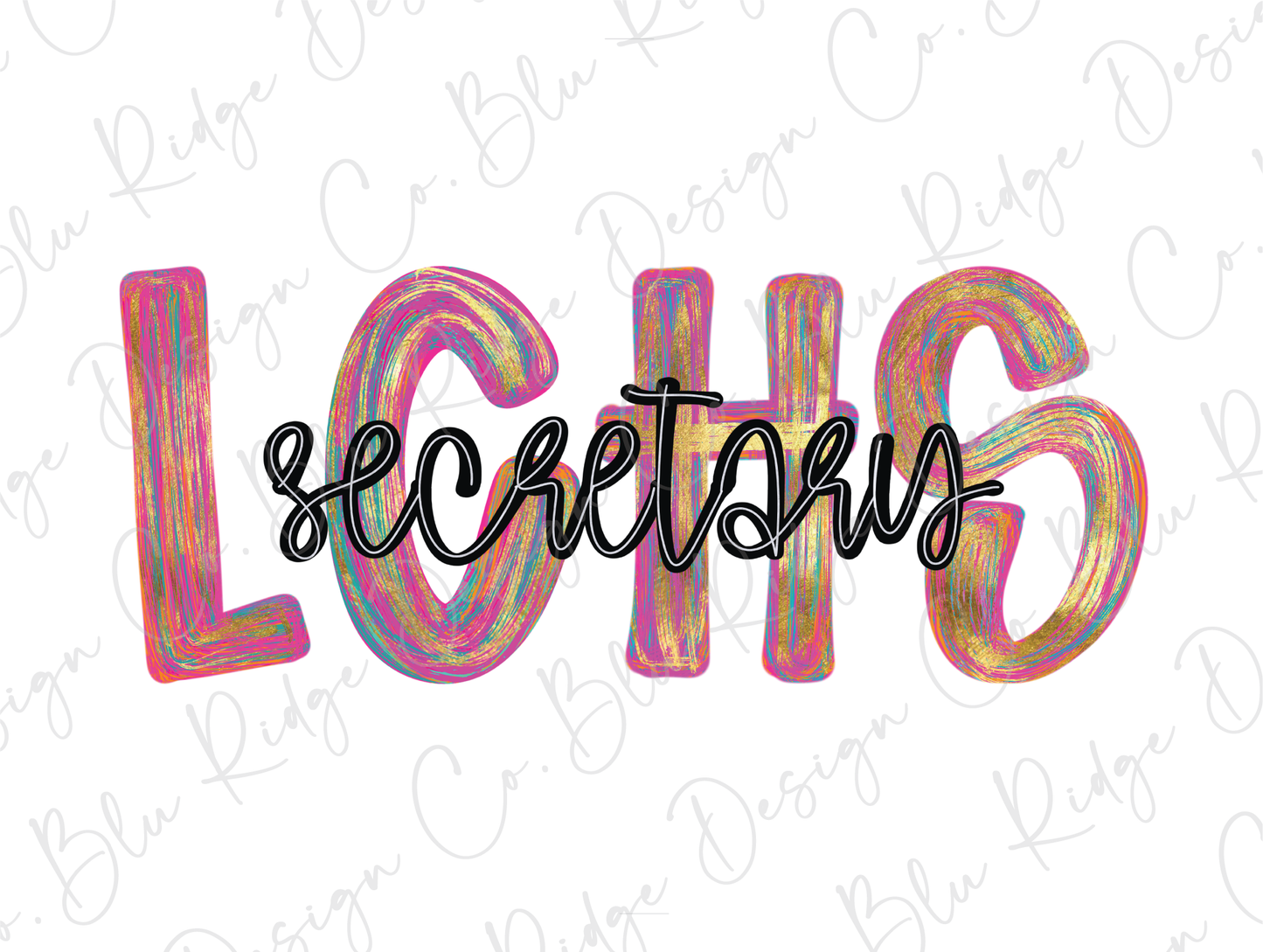 LCHS Colorful Streak Occupation Graphic T-Shirt