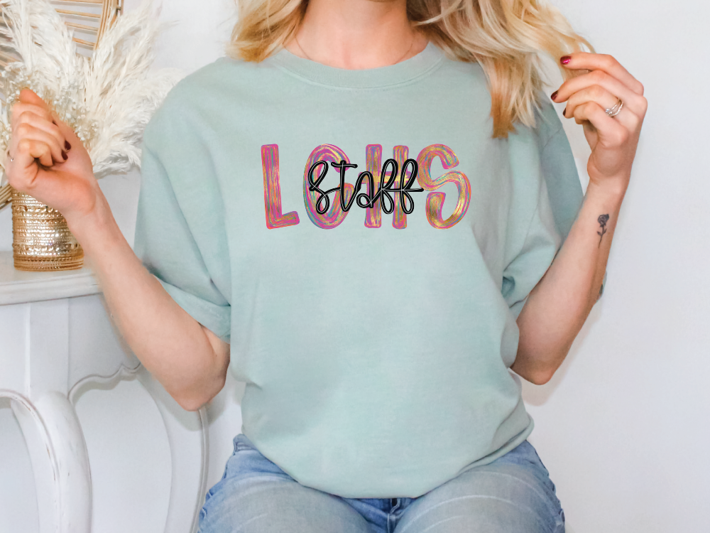 LCHS Colorful Streak Occupation Graphic T-Shirt