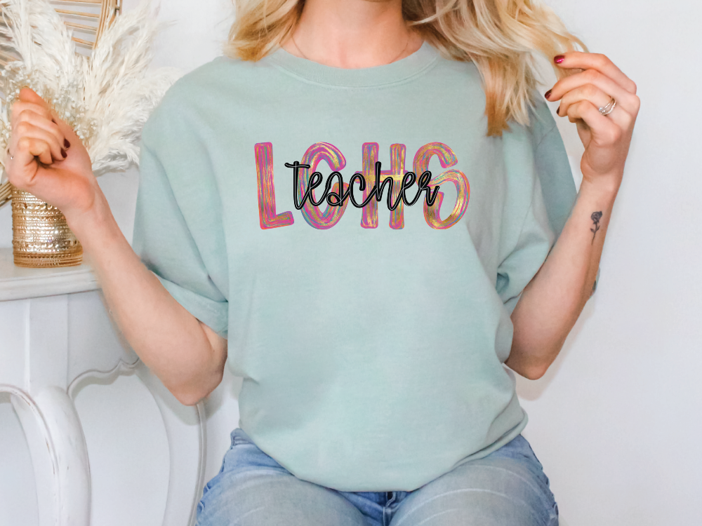 LCHS Colorful Streak Occupation Graphic T-Shirt