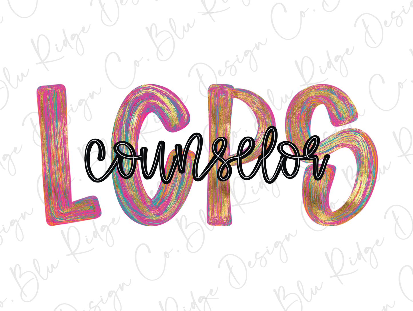 LCPS Colorful Streak Occupation Graphic T-Shirt