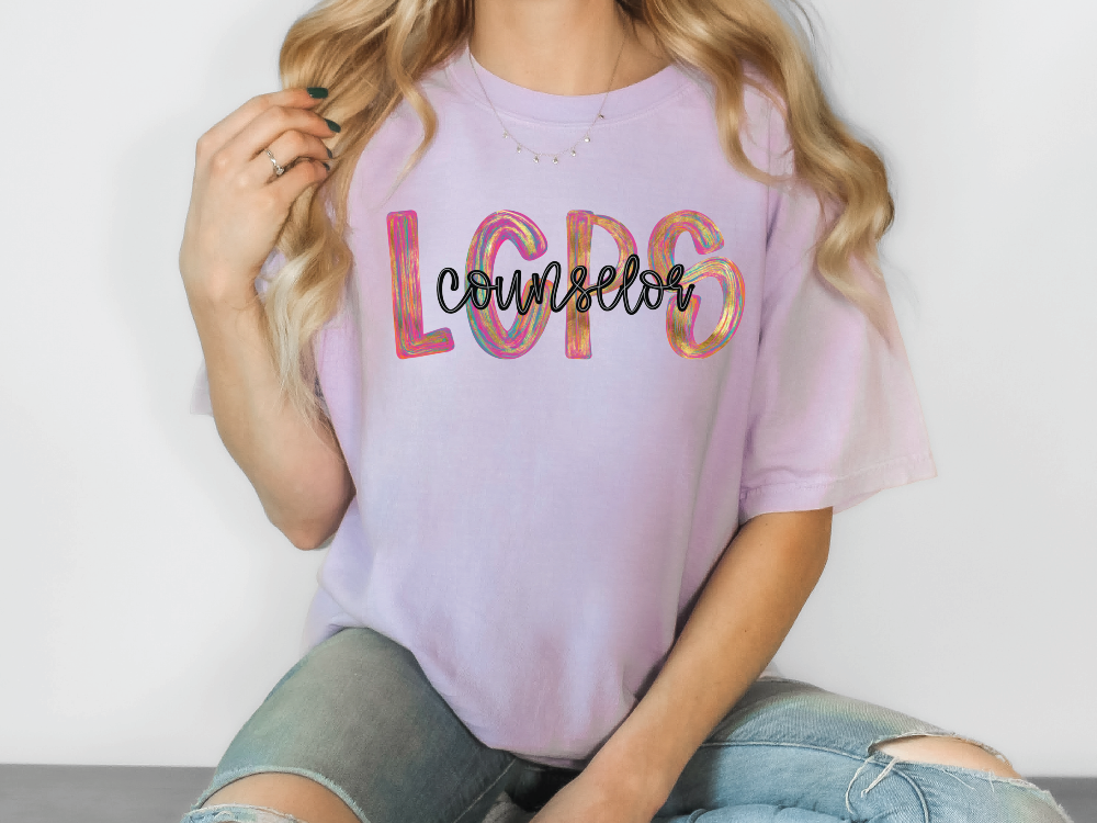 LCPS Colorful Streak Occupation Graphic T-Shirt