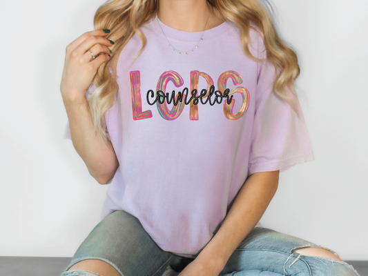 LCPS Colorful Streak Occupation Graphic T-Shirt