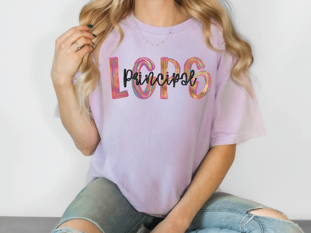 LCPS Colorful Streak Occupation Graphic T-Shirt