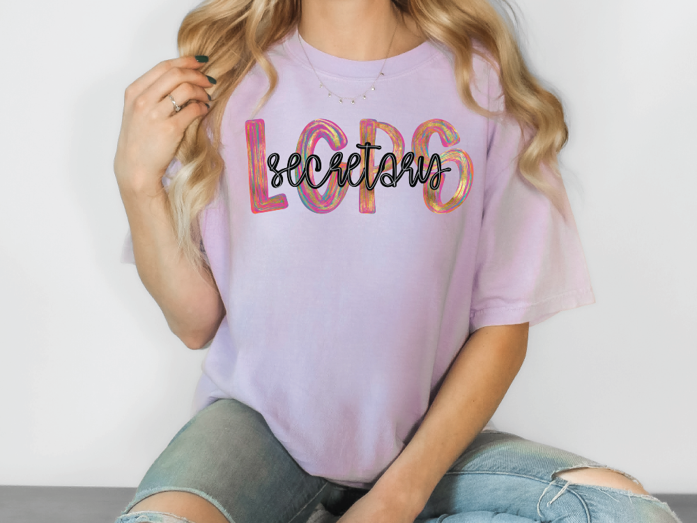LCPS Colorful Streak Occupation Graphic T-Shirt