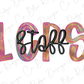 LCPS Colorful Streak Occupation Direct To Film (DTF) Transfer