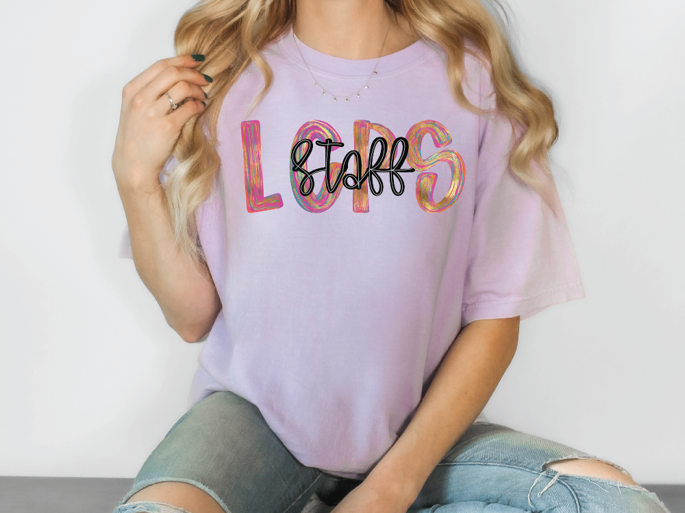 LCPS Colorful Streak Occupation Graphic T-Shirt