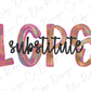 LCPS Colorful Streak Occupation Graphic T-Shirt