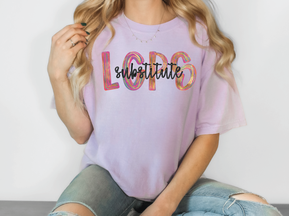 LCPS Colorful Streak Occupation Graphic T-Shirt