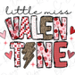 Little Miss Valentine Graphic T-Shirt