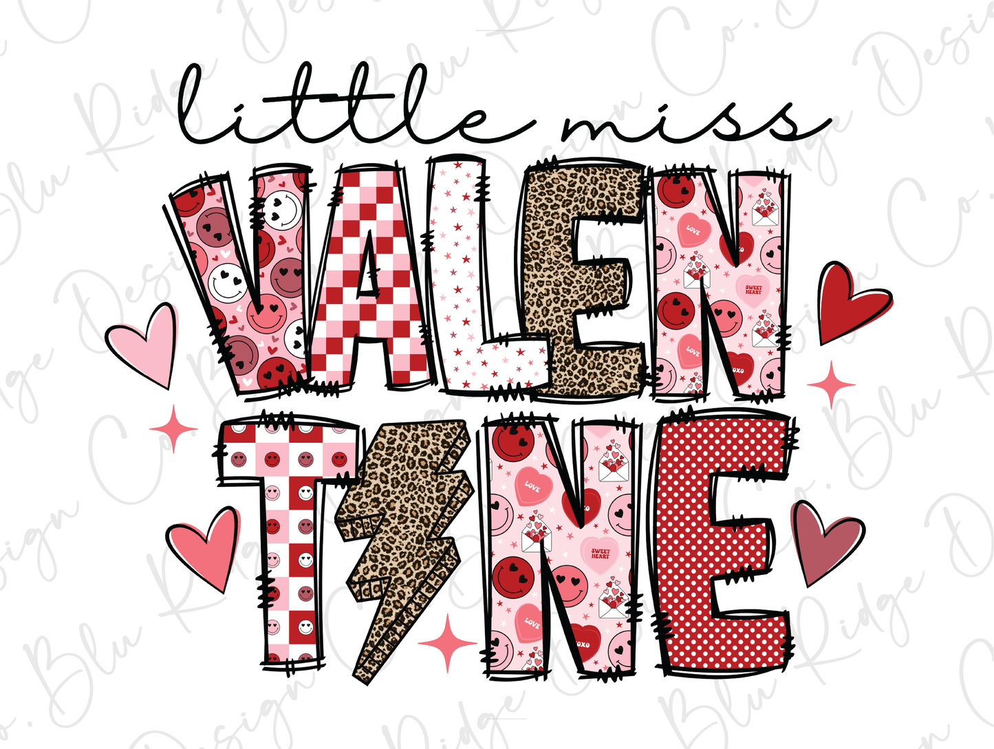 Little Miss Valentine Graphic T-Shirt