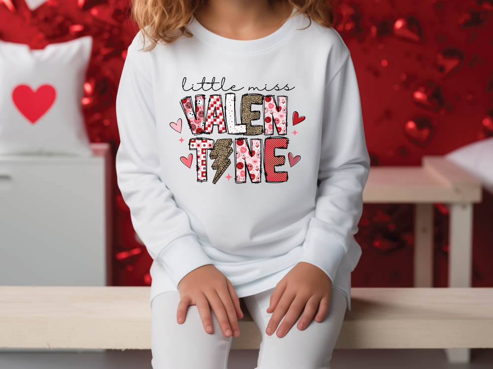 Little Miss Valentine Graphic T-Shirt