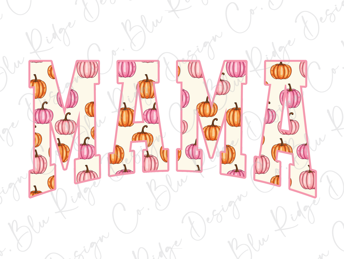 Fall Pumpkins Mama Graphic T-Shirt