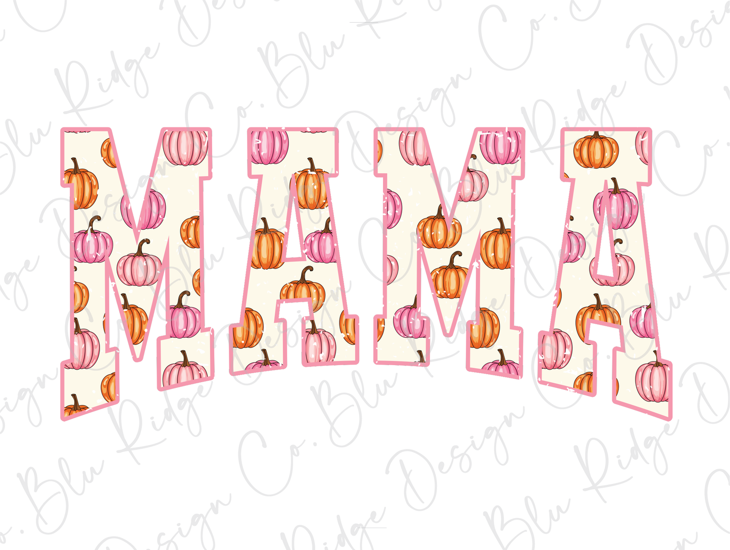 Fall Pumpkins Mama Graphic T-Shirt
