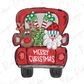 Merry Christmas Santas Delivery Truck Graphic T-Shirt