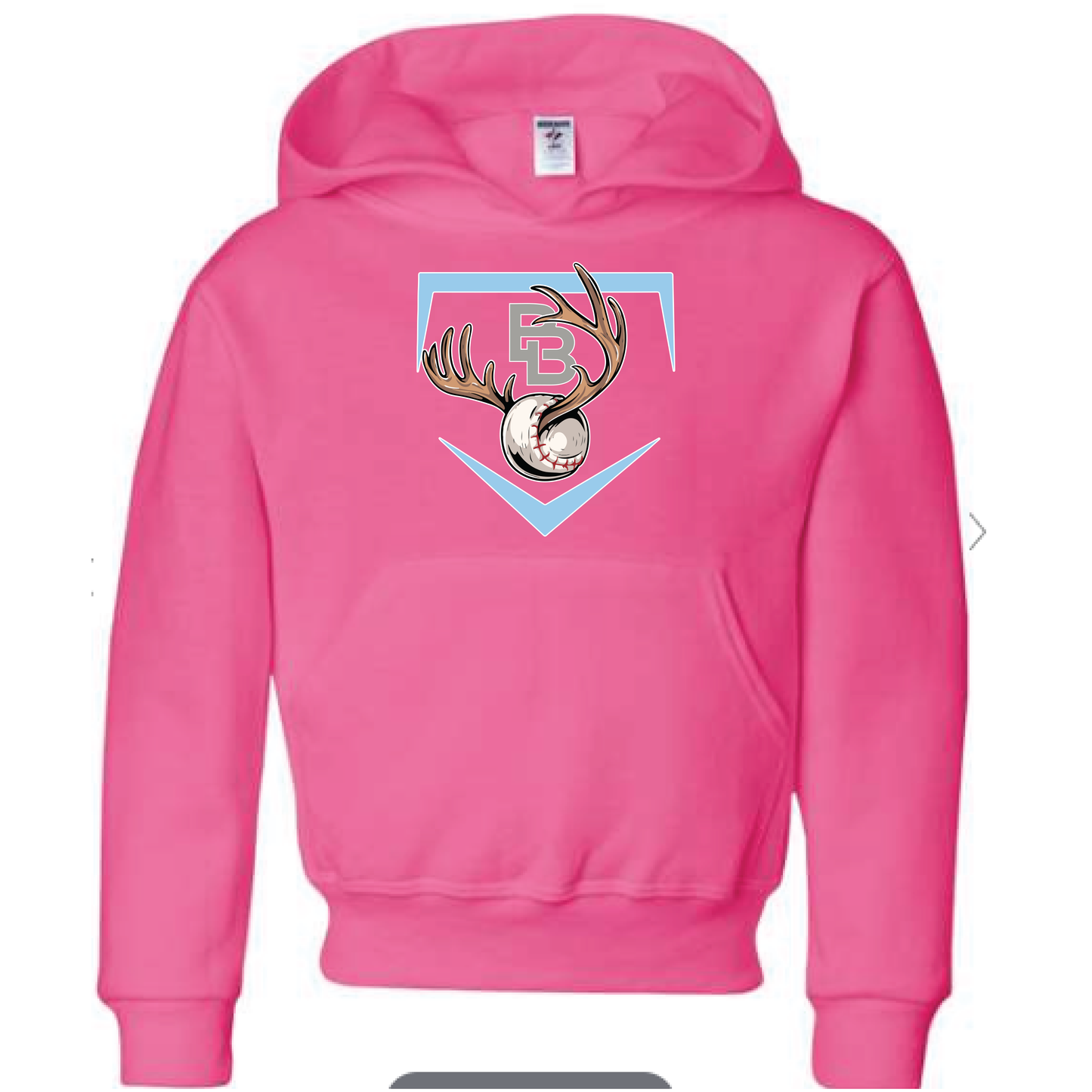 Youth Backwood Boyz - Neon Pink JERZEES Hoodie