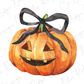 Coquette Halloween Pumpkin Graphic T-Shirt