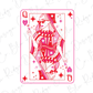 Queen of Hearts Playing Card Valentines Day Graphic T-Shirt
