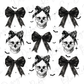 Skeleton Bow Collage Graphic T-Shirt