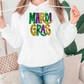 Mardi Gras Faux Sequin Graphic T-Shirt