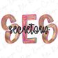 SES Colorful Streak Occupation Graphic T-Shirt