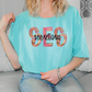 SES Colorful Streak Occupation Graphic T-Shirt