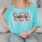 SES Colorful Streak Occupation Graphic T-Shirt