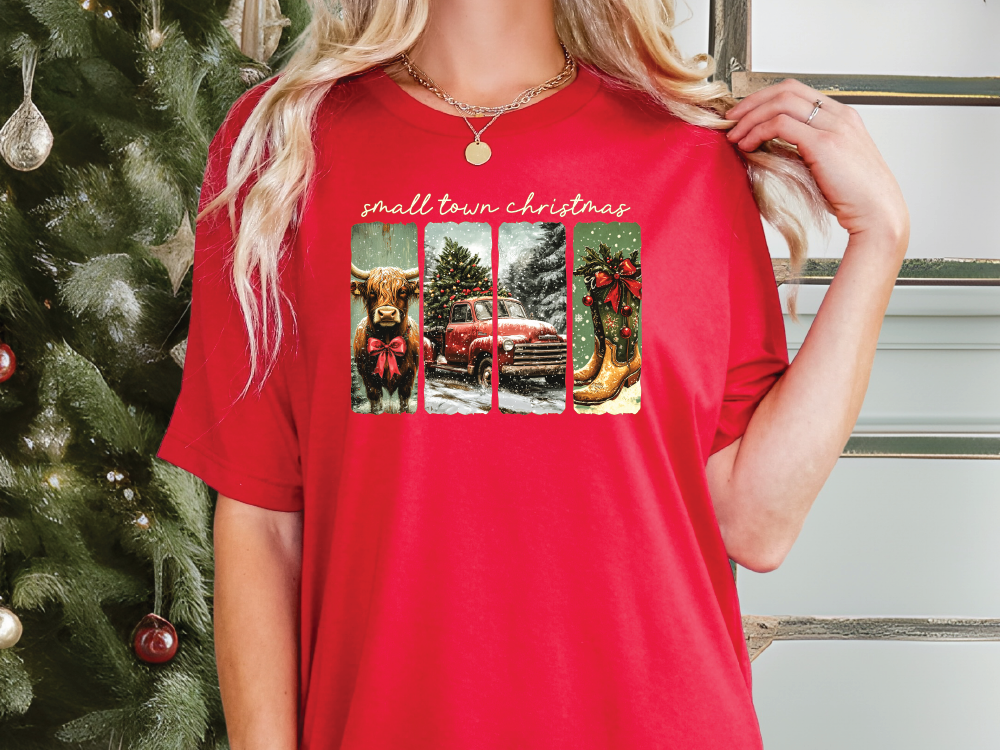 Small Town Christmas Graphic T-Shirt