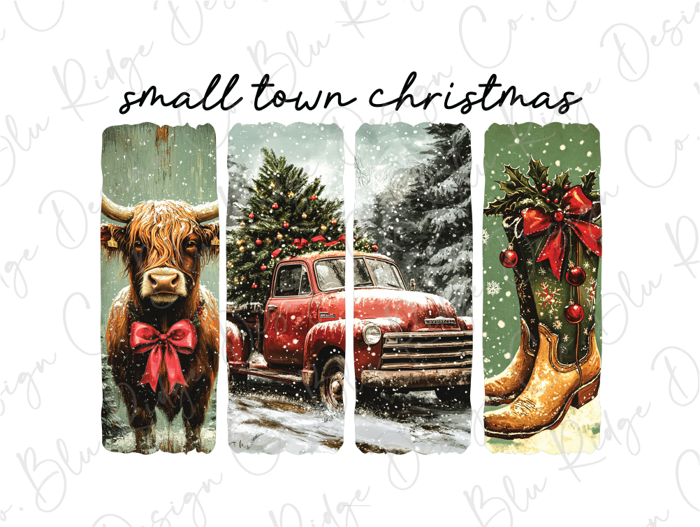 Small Town Christmas Graphic T-Shirt