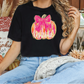 Thankful Watercolor Coquette Pumpkin Graphic T-Shirt