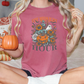 The Midnight Hour Halloween Floral Pumpkin/Ghost Graphic T-Shirt