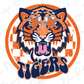 Tigers Preppy Mascot Graphic T-Shirt