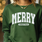 Merry Christmas White Banner Graphic T-Shirt